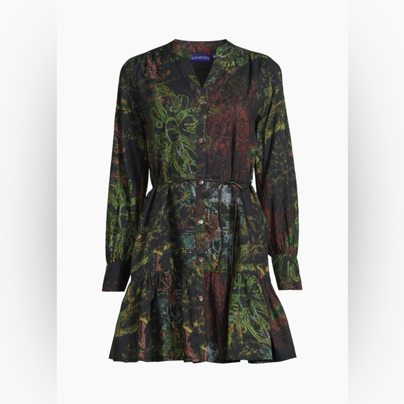 RO’s Garden  Long Sleeve Dress with Vibrant Patterns - Picture 1 of 12